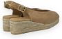 Castañer Lage Hak Sleehak Schoenen Beige Dames - Thumbnail 2