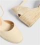 Castañer Ivoor Katoenen Sleehak Espadrilles White Dames - Thumbnail 4