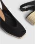 Castañer Zwarte Katoenen Espadrilles met Metalen Gesp Black Dames - Thumbnail 7