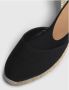 Castañer Carina katoenen espadrilles met striksluiting en 5 cm sleehak. Beige Dames - Thumbnail 5