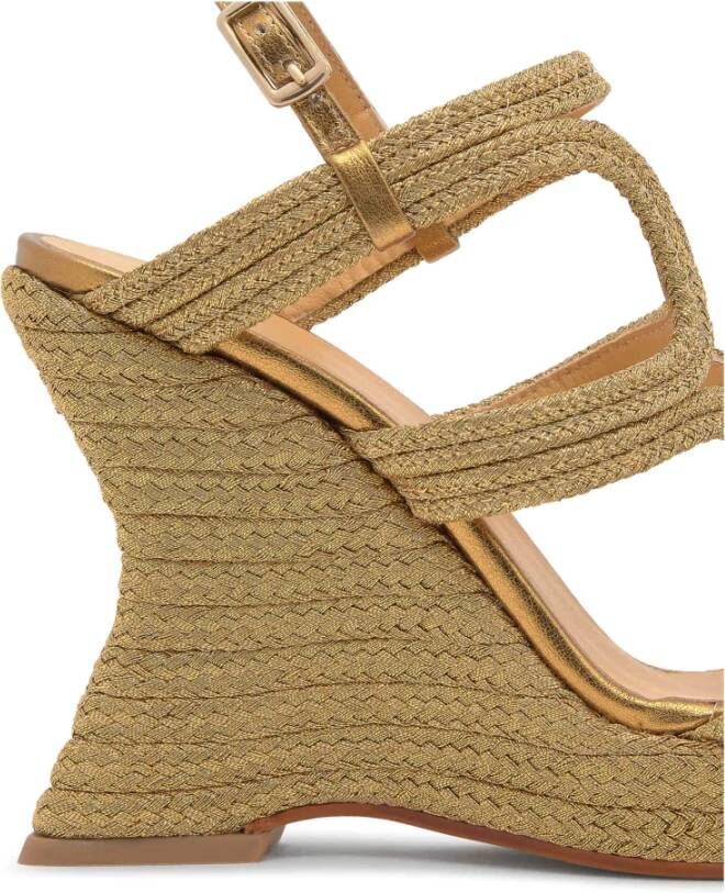 Castañer Sleehak Sandaal MET 12 CM HAK Yellow Dames