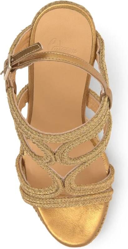 Castañer Sleehak Sandaal MET 12 CM HAK Yellow Dames
