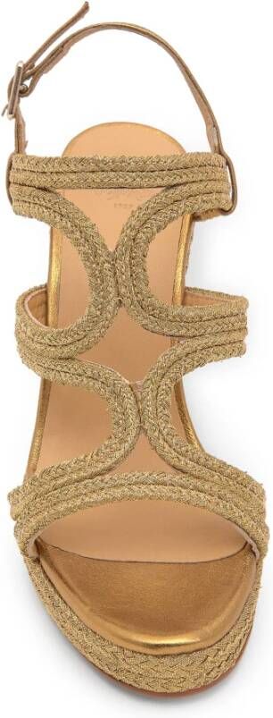 Castañer Sleehak Sandaal MET 12 CM HAK Yellow Dames