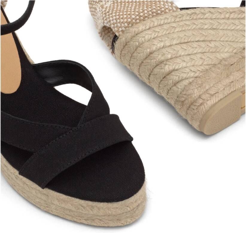 Castañer Sleehak Sandalen MET 11 CM HAK Black Dames