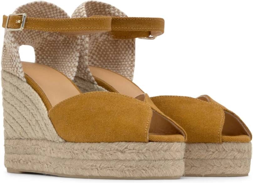 Castañer Sleehak Sandalen MET 11 CM HAK Yellow Dames