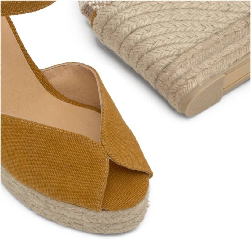 Castañer Sleehak Sandalen MET 11 CM HAK Yellow Dames