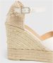 Castañer Bianca satijnen espadrilles met striksluiting dubbele platform en 11 cm hak. - Thumbnail 5