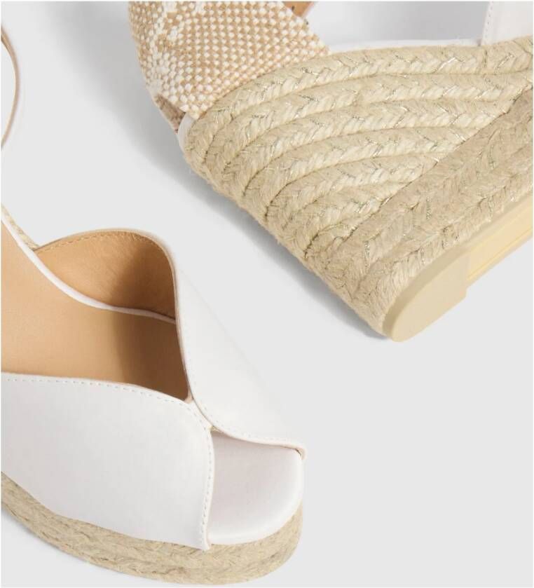 Castañer Sleehak sandalen White Dames