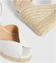 Castañer Bianca satijnen espadrilles met striksluiting dubbele platform en 11 cm hak. - Thumbnail 7