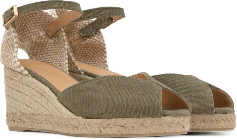 Castañer Sleehakken MET 7 CM HAK Green Dames
