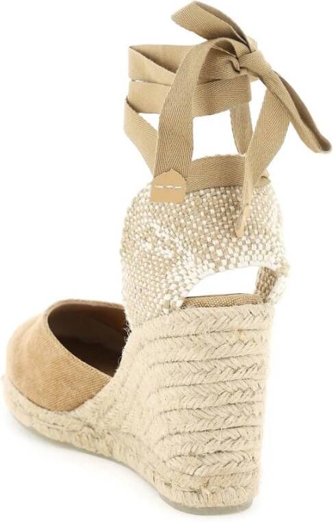 Castañer Stijlvolle Bruine Espadrilles Brown Dames