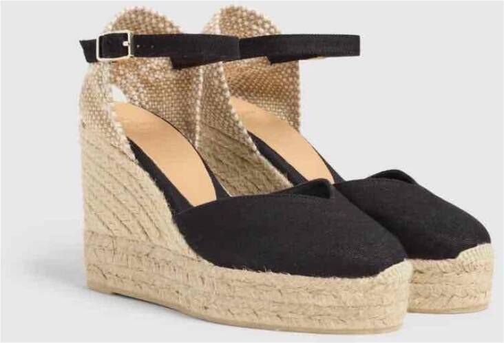 Castañer Stijlvolle Espadrille Sandalen Black Dames