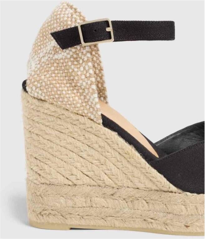 Castañer Stijlvolle Espadrille Sandalen Black Dames