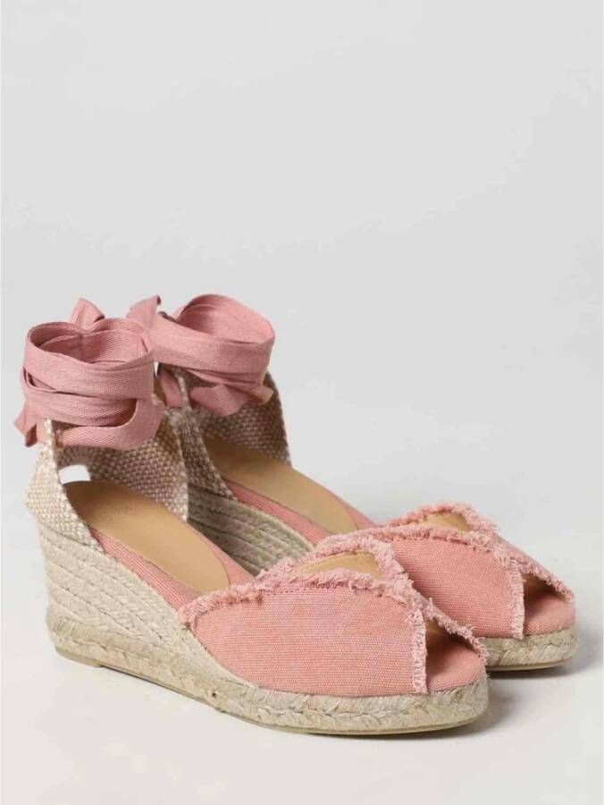 Castañer Stijlvolle Espadrille Sandalen voor Vrouwen Pink Dames