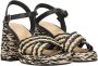 Castañer Geweven Raffia Kruisband Sandalen Multicolor Dames - Thumbnail 5