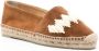 Castañer Karen espadrille flats gemaakt in Spanje met splitleer en raffia hebben een gesloten neus. Brown Dames - Thumbnail 3