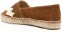 Castañer Karen espadrille flats gemaakt in Spanje met splitleer en raffia hebben een gesloten neus. Brown Dames - Thumbnail 4