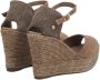 Castañer Taupe Peep Toe Espadrilles Handgemaakt in Spanje Brown Dames - Thumbnail 3