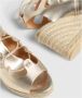Castañer Unieke Leren Espadrille Sleehakken Beige Dames - Thumbnail 4