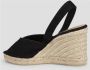 Castañer Zwarte Sandalen met Ronde Open Neus Black Dames - Thumbnail 4