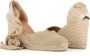 Castañer Beige Espadrille Sandalen met Raffia Sleehak Beige Dames - Thumbnail 3