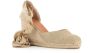 Castañer Beige Espadrille Sandalen met Raffia Sleehak Beige Dames - Thumbnail 4