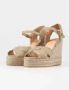 Castañer Verhoog je stijl met Bromelia Espadrille Sleehak Sandalen Beige Dames - Thumbnail 13
