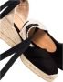 Castañer Zwarte Espadrille Sneakers met Enkelveters Black Dames - Thumbnail 11