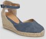 Castañer Wig Espadrilles met V-vormige Detail Blue Dames - Thumbnail 3