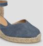 Castañer Wig Espadrilles met V-vormige Detail Blue Dames - Thumbnail 4