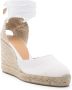 Castañer Witte Espadrille Sneakers met Enkelveters White Dames - Thumbnail 3