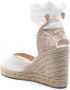 Castañer Witte Espadrille Sneakers met Enkelveters White Dames - Thumbnail 22