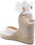 Castañer Witte Espadrille Sneakers met Enkelveters White Dames - Thumbnail 4