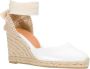 Castañer Witte Espadrille Sneakers met Enkelveters White Dames - Thumbnail 13