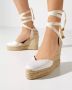 Castañer Witte Espadrilles met 11cm Sleehak White Dames - Thumbnail 2