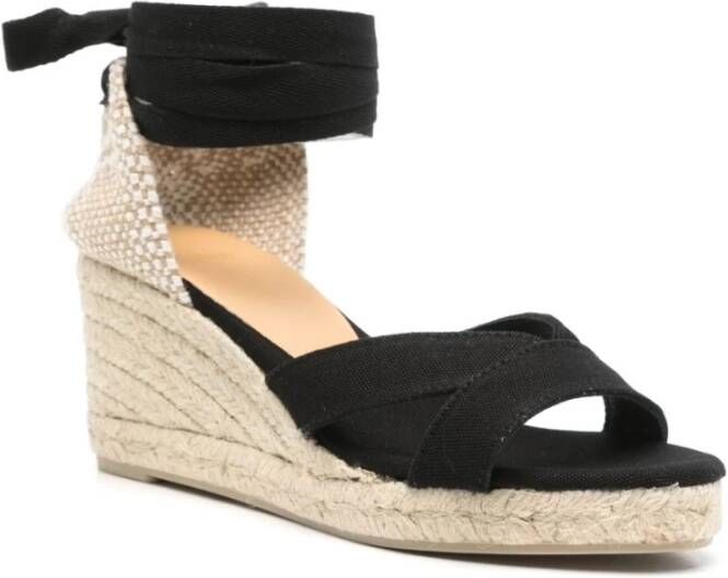 Castañer Zwarte platte schoenen met sleehak