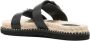 Castañer Zwarte Sandalen met Dubbele Gesp Raffia Zool - Thumbnail 2