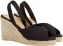 Castañer Zwarte Sandalen met Ronde Open Neus Black Dames - Thumbnail 6