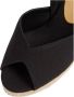 Castañer Zwarte Sandalen met Ronde Open Neus Black Dames - Thumbnail 8