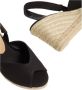 Castañer Zwarte Sandalen met Ronde Open Neus Black Dames - Thumbnail 9