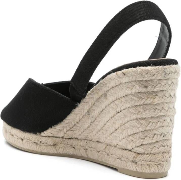 Castañer Brisa katoenen sandalen met 9 cm sleehak. - Foto 3