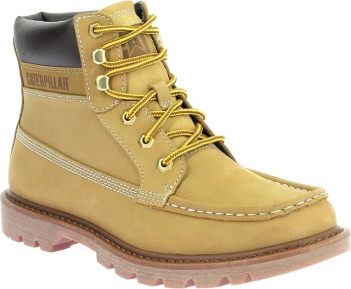 CAT Comfortabele Colorado Moc To Laarzen Beige Heren
