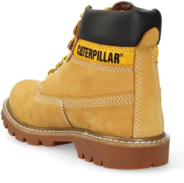 CAT Suède leren werkschoenen Yellow Heren