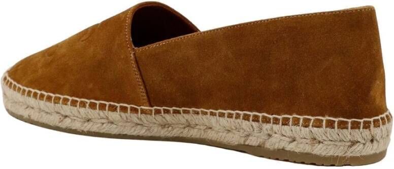 Celine Bruine Suède Instap Espadrilles
