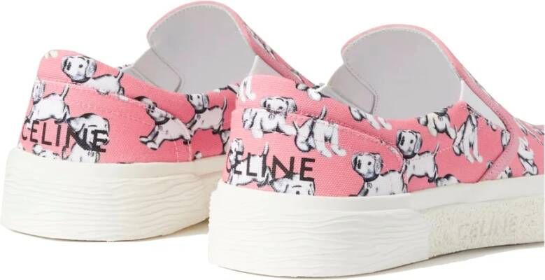 Celine Slip On Canvas Sneakers Multicolor Dames