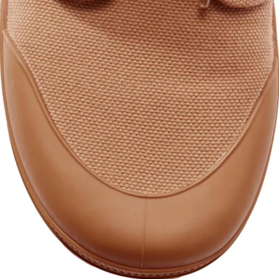 Celine Vintage Pre-owned Canvas boots Brown Dames