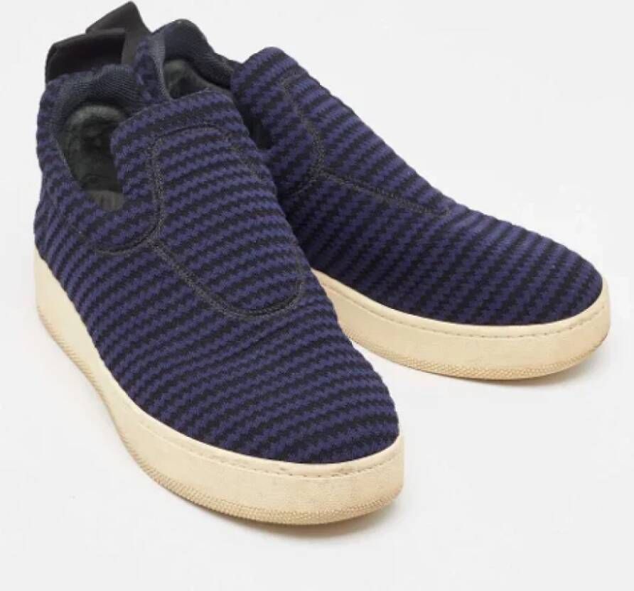 Celine Vintage Pre-owned Canvas sneakers Blue Dames