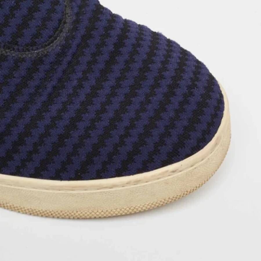 Celine Vintage Pre-owned Canvas sneakers Blue Dames