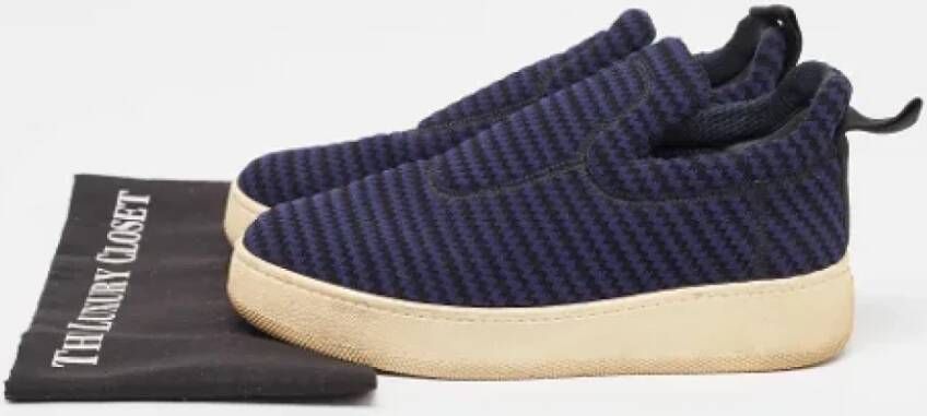 Celine Vintage Pre-owned Canvas sneakers Blue Dames