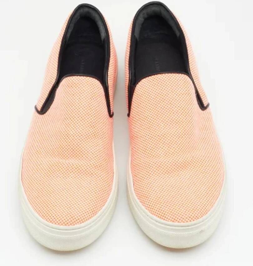 Celine Vintage Pre-owned Canvas sneakers Orange Dames